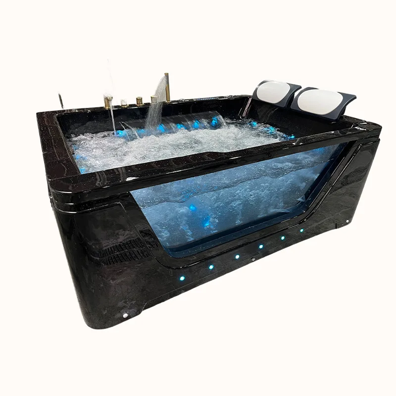 Double luxury jacuzzi, acrylic waterfall surfing, hotel homestay constant temperature multi-functional basin