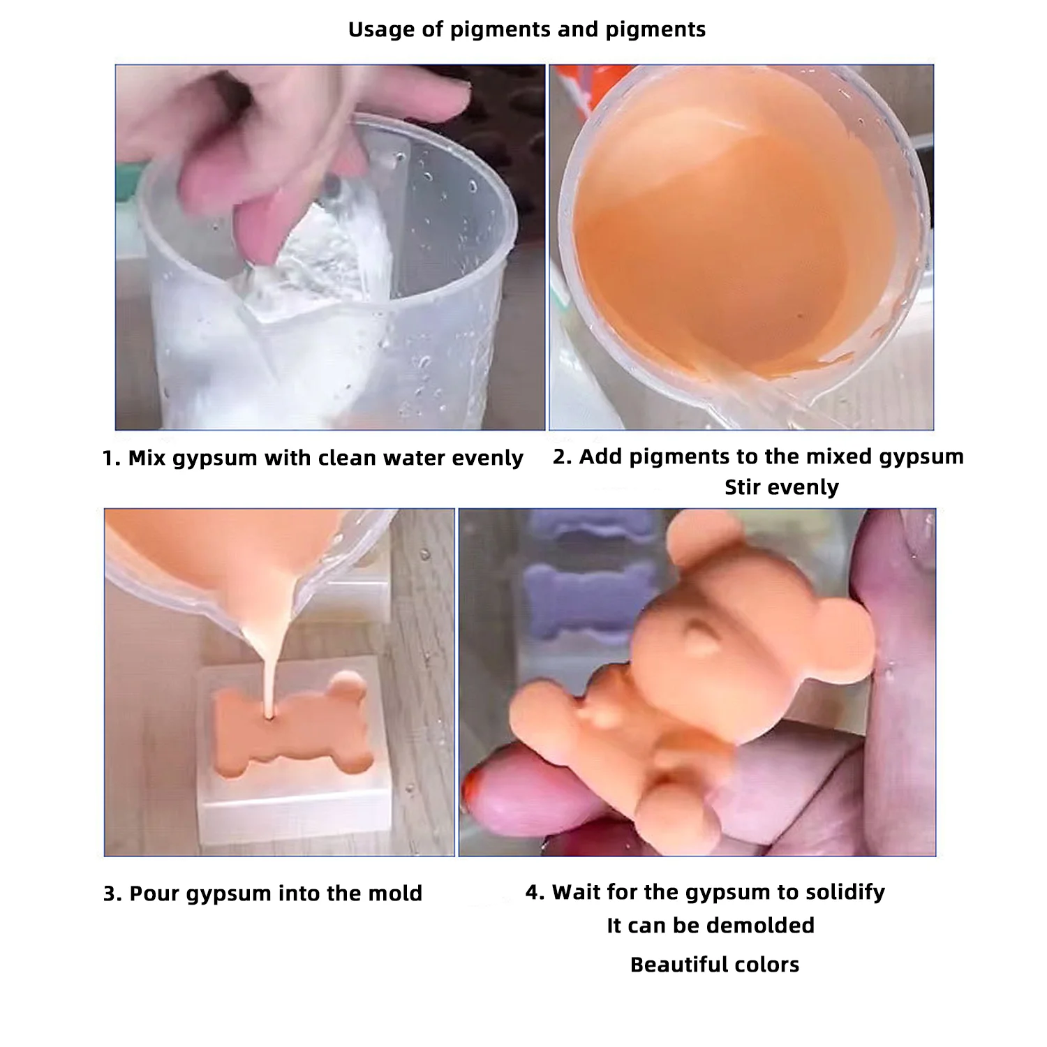 Gipscement Wateroplosbare Kleur Bijpassende Handgemaakte Diy Speciale Kleur Pigment Zonder Het Verzenden Van Gips, Alleen Pigment