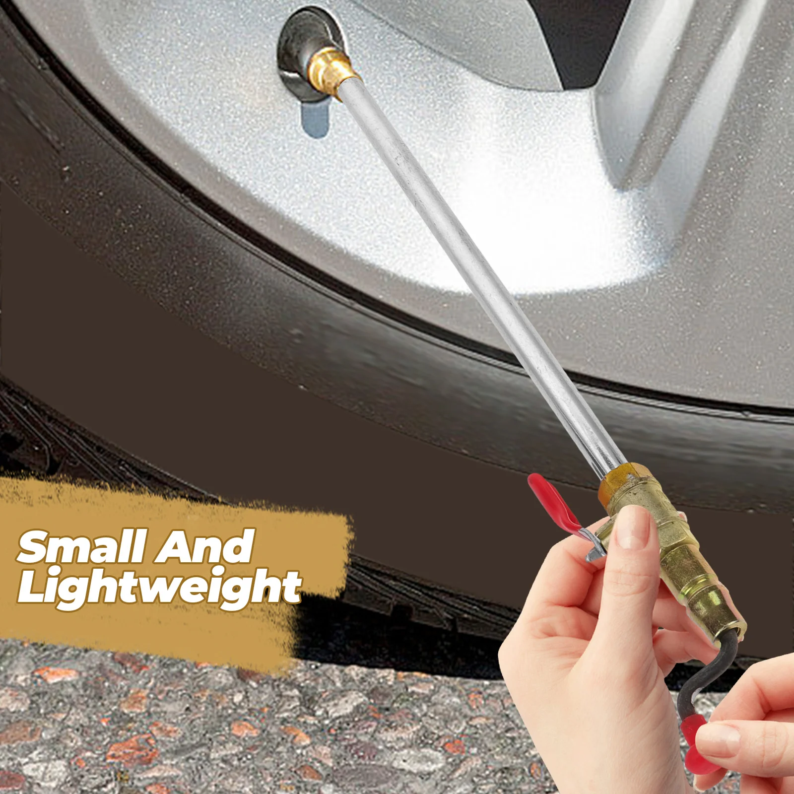 

Tire Inflator Chuck Straight Air Nozzle Heavy Duty Truck Compatible Electric Car Inflators Portable Tyre Repair Tool Air