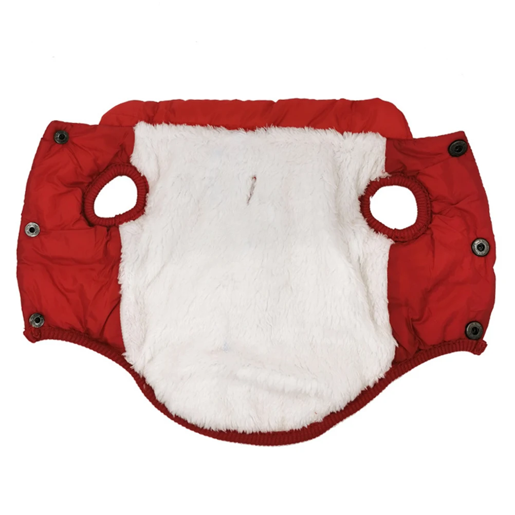 

Warm Winter Dog Vest Cold Weather Windproof Pet Jacket Easy Red Pet Clothes For Outdoor Walking Photo Sessions Sturdy