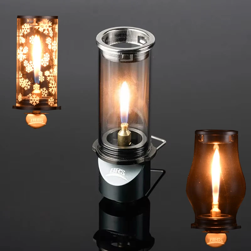 

BRS-55-A/B Gas Candle Lamp - Outdoor, Wild Camping Miniature Gas Lighting Lamp Miniature gas camping lighting lamp lampshade