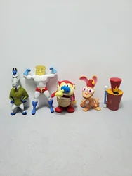 5pcs kawaii navidad Ren&Stimpy anime Action Figures Collectible figurines Model Halloween christmas kids Gift Toys