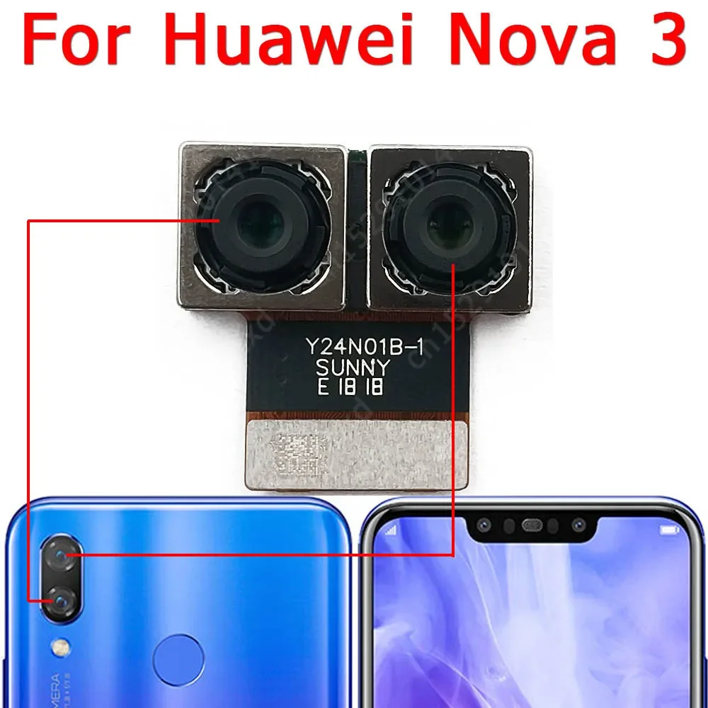 Rear Camera For Huawei Nova 2 2i 2S 3 3i 3E 4 4E 5T Back Camera Module Backside View Flex Replacement Spare Parts