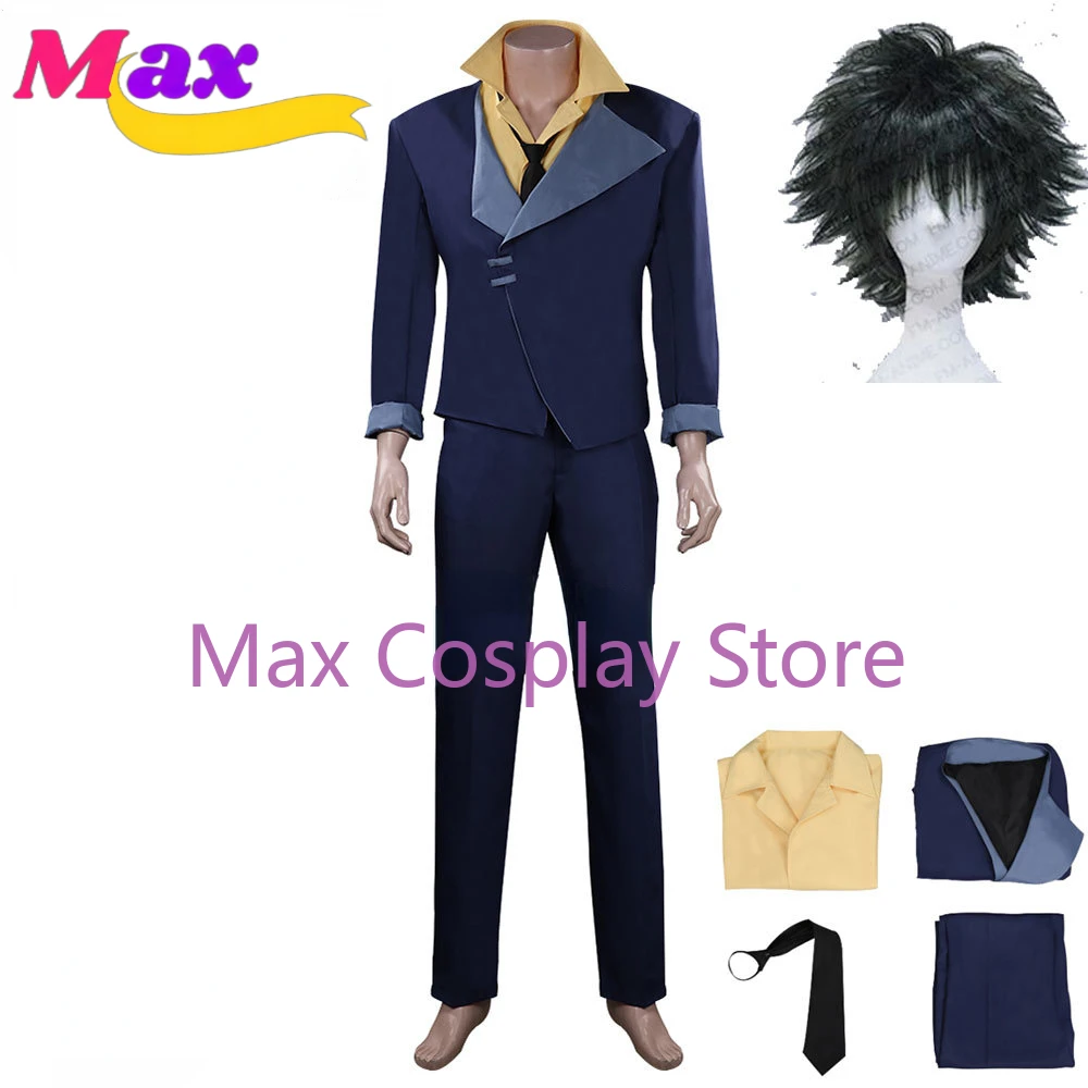 Max Anime  Spike Spiegel Cosplay Costume Uniform Suit Halloween Carnival Outfits Custom Size XJ