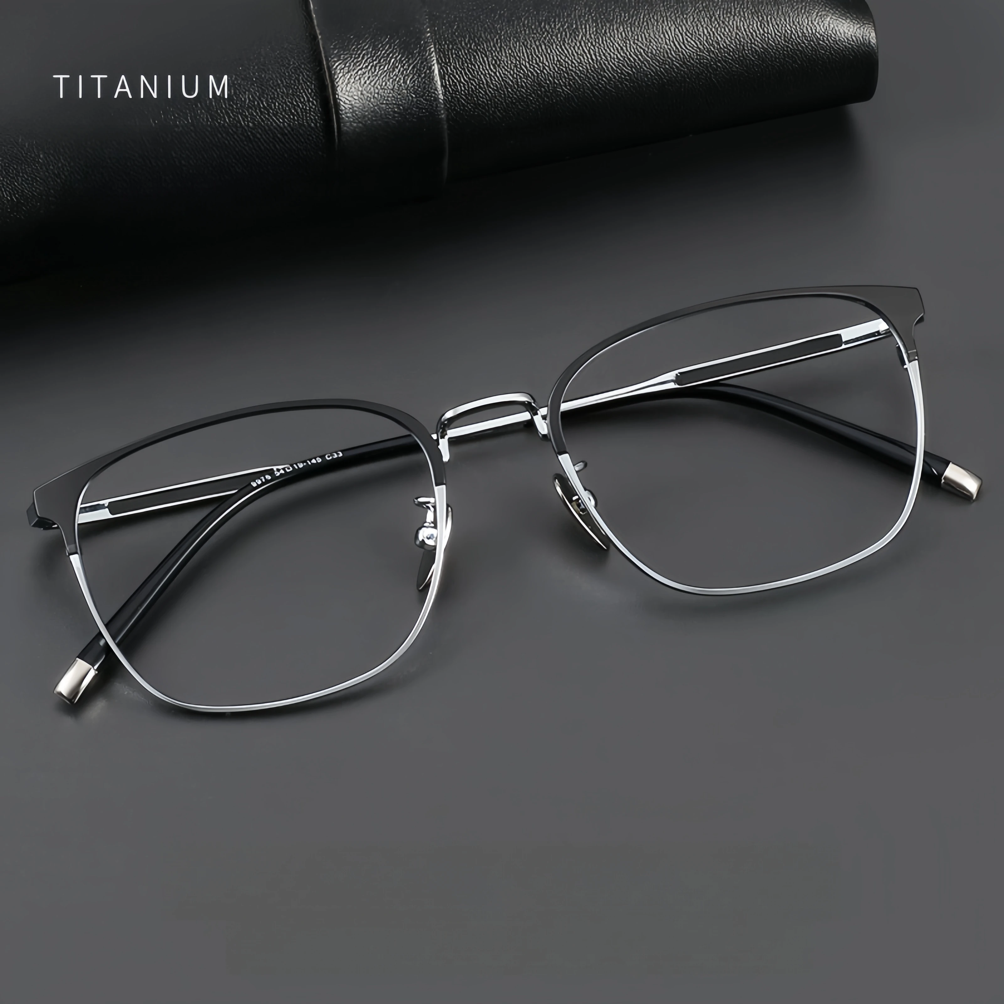 FIRADA Fashion plus size Glasses 2024 Retro Business Eyewear Comfortable Optical Prescription Eyeglasses Frame For Men ST9976-C