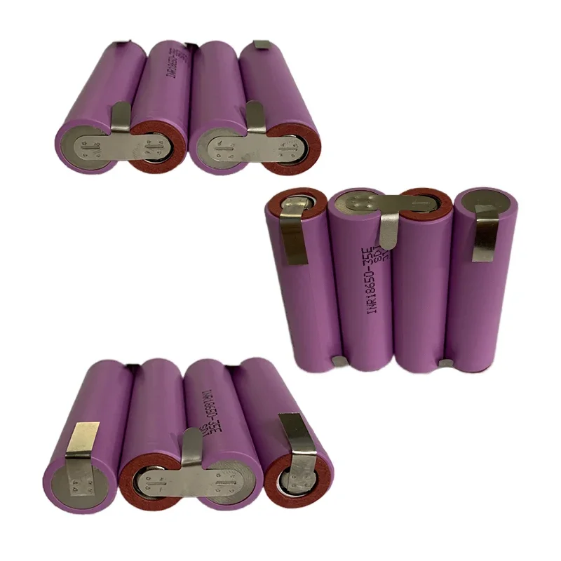 18650 Lithium-Ion Rechargeable Battery Pack 35E 2S1P~6S1P 7.2V-25.2V 3500mAh Screwdriver Welding Battery