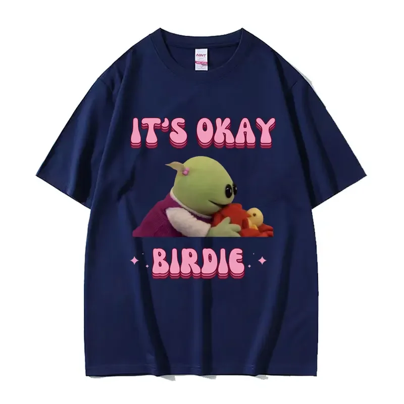 It's okay birdie nanalan wonderful girl t shirts cute short sleeve graphic tshirt men women's fashion casual cotton t shirt tops