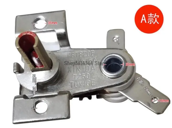 เครื่องควบคุมอุณหภูมิความร้อน250W 16A KST820B 1ชิ้น