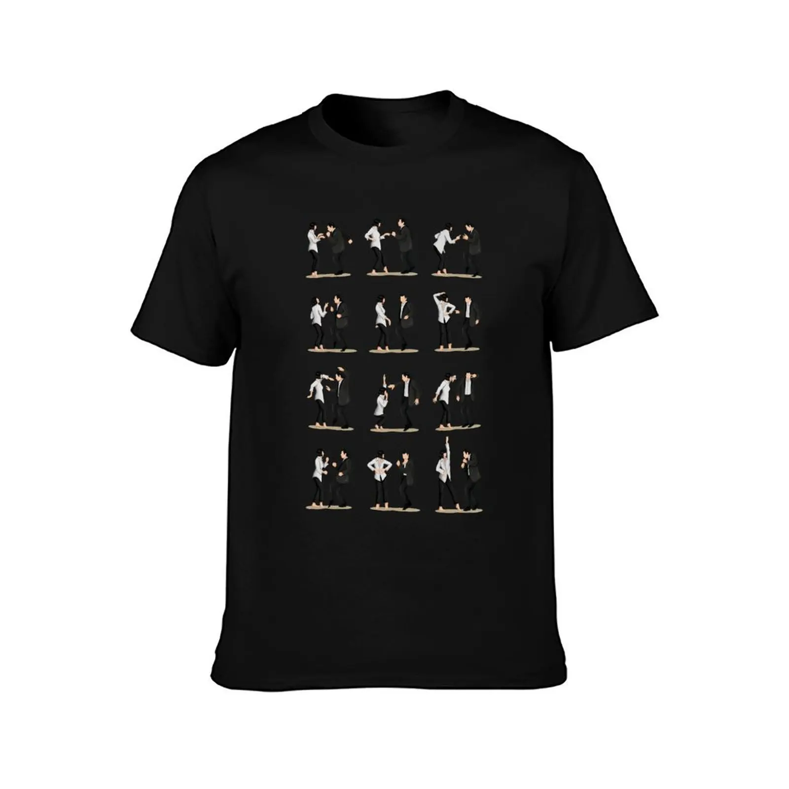 Pulp Fiction Twist Dance Extended Pop Culture Art T-Shirt Summer Print Short Sleeve Tee