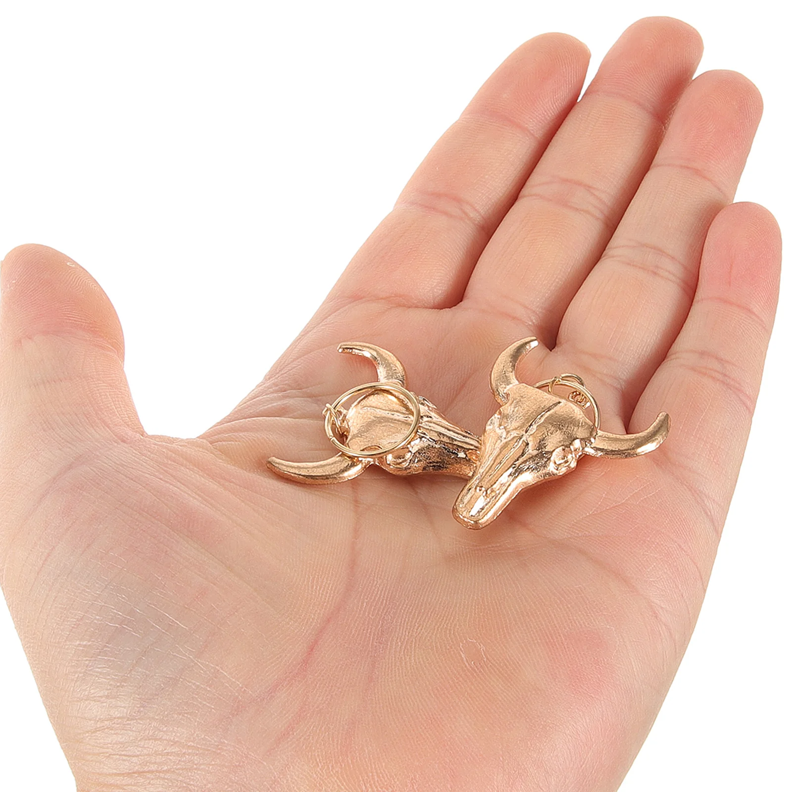 

10Pcs Hair Charms Ox Head Leopard Style Dreadlock Beard Decorations Viking Jewelry Braids Accessories Hair Jewelry for Braids
