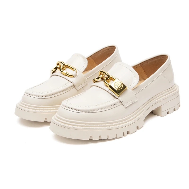 AIYUQI Women Loafers Sneakers Spring Genuine Leather Platform Shoes Women Casual British Style Female Penny Shoes