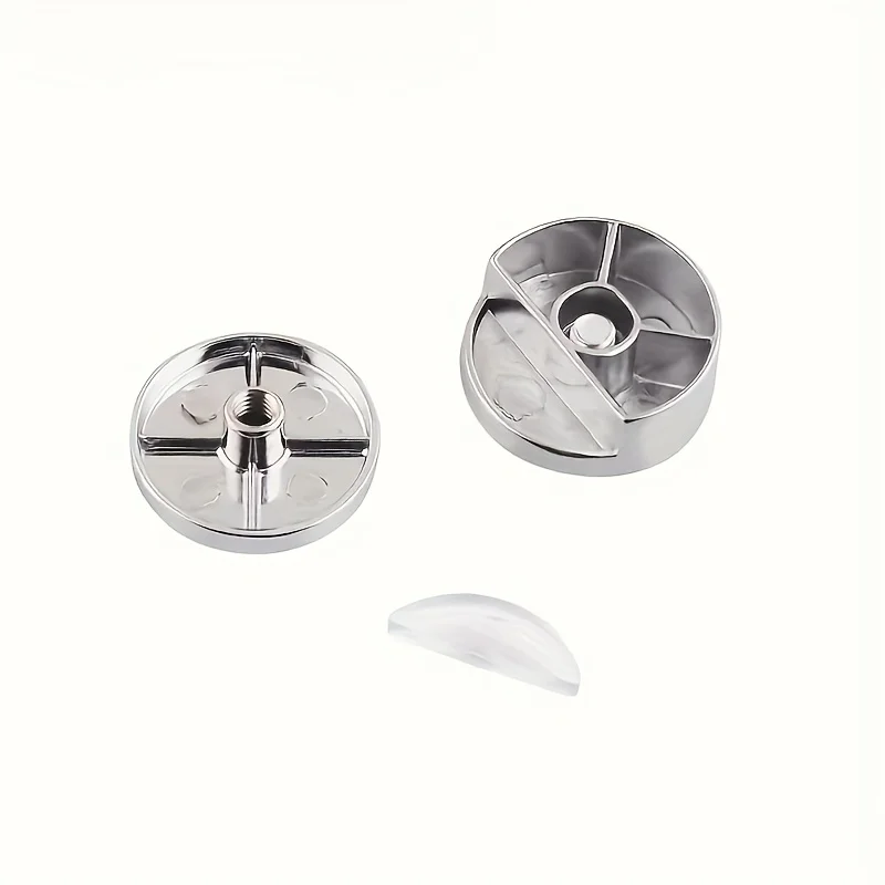 4 Pieces of Anti-Rust Zinc Alloy Mirror Clips, Easy to Install and Firmly Fixed—Very Suitable for Bathroom and Makeup Mirrors