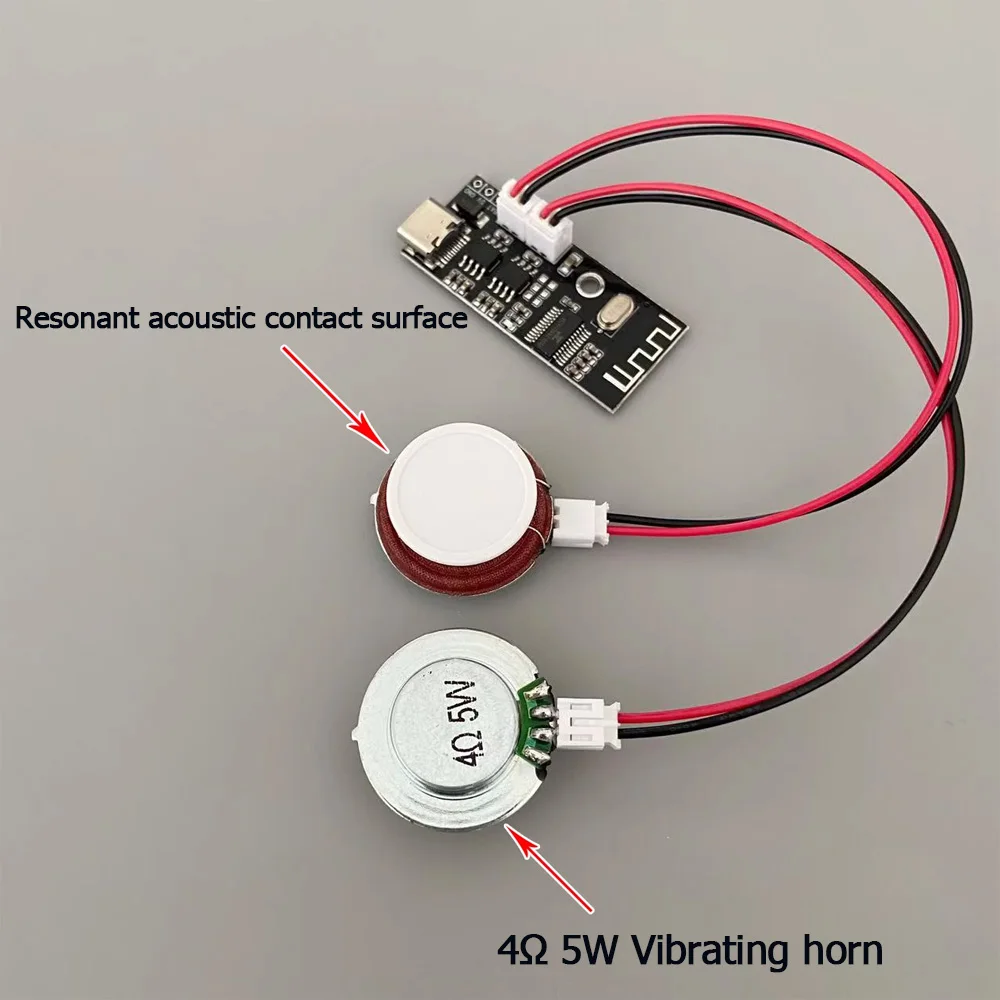 4Ohm 5W diy speaker Bone conduction hidden sound system Vibration horn resonance with Bluetooth amplifier board