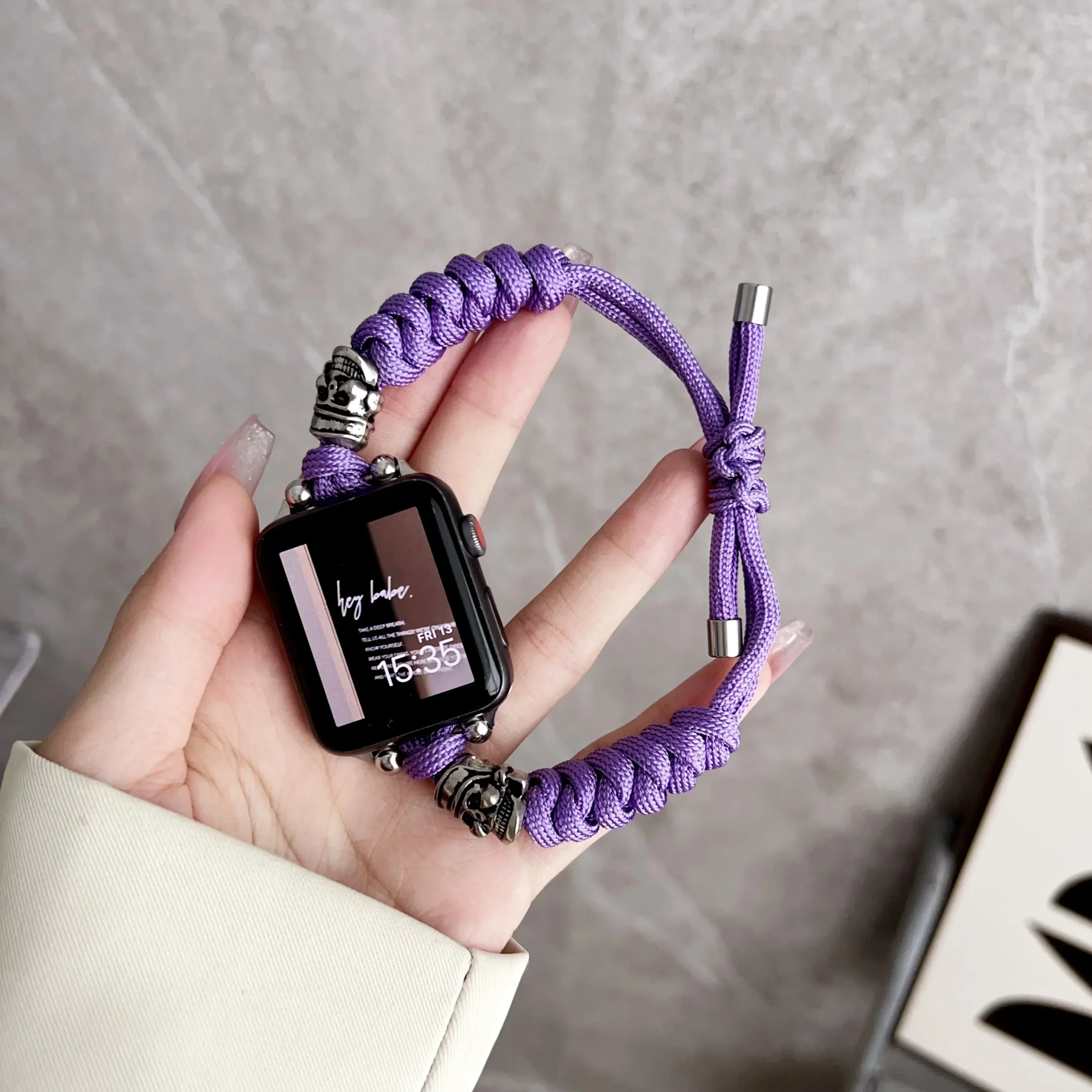 

Поп-спортивный нейлоновый ремешок для Apple Watch Band Ultra 2 49 мм 46 мм 42 мм 45 мм 44 мм 41 мм 40 мм Браслет для Iwatch Series 10 9 8 7 6 SE