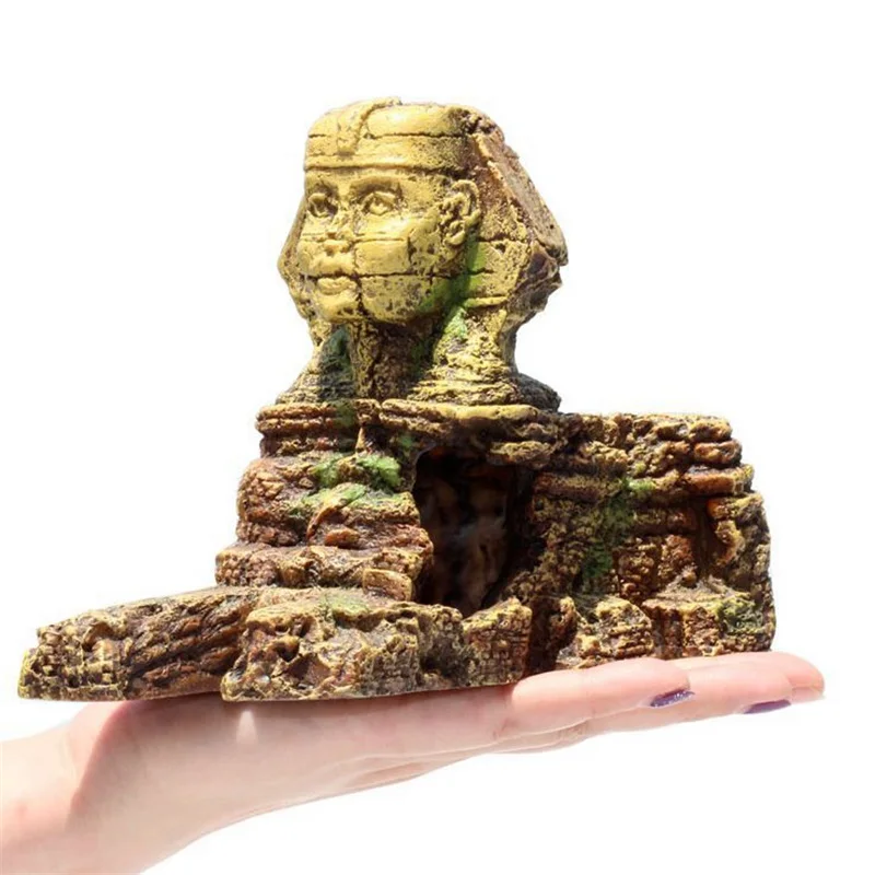 

Realistic Fish Tank Decoration Roman Style Not Easily Broken Pyramid Fish Tank Ornament Accessories Aquarium Ornament DIY