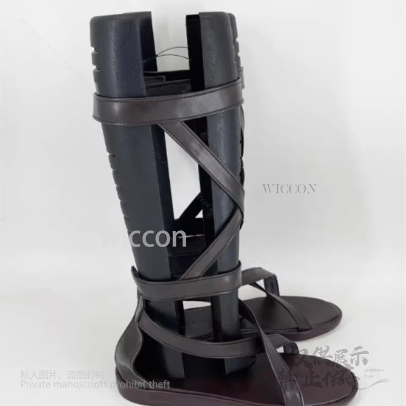 Anime Frieren: Beyond Journey's End Cosplay Costume Flamme PU Leather Shoes Handmade Female Halloween Roleplay Party Customized