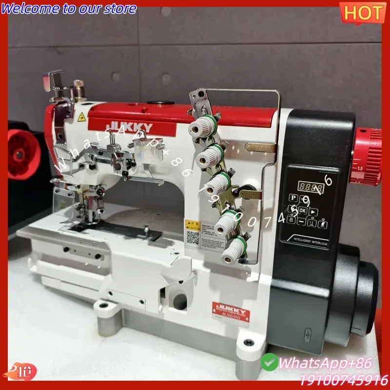 2026Hot JUKKY Industrial Flatbed Interlock Machine 500-01D Sewing Equipment for Elastic Band&Lace Attaching Underwear Garment