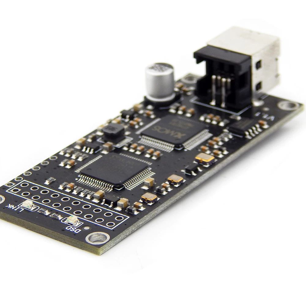 Aangepaste Versie Xmos XU208 Usb Card Voor Hifi Audio Versterker Dac Van Cpld XCORE-200 Crystek 1000Mips Vervangen Amanero Usb kaart