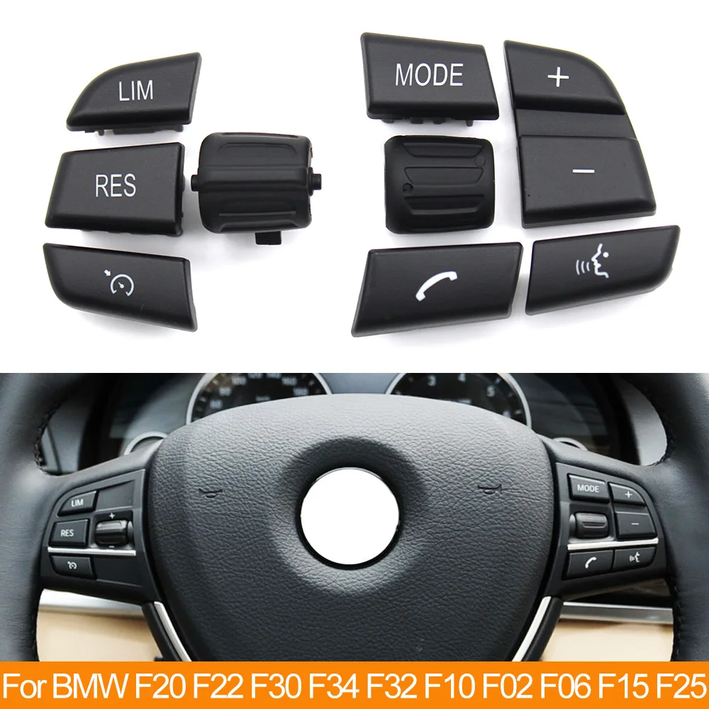 Car Steering Wheel Buttons Rate Limit Cruise Control Phone Keys For F Series F20 F22 F30 F34 F36 F10 F11 F07 F12 F01 F02 F25 F15