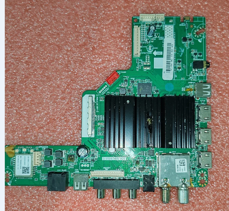 

S-WEB74W-V09 4K WiFi network TV motherboard, tested, physical photo, in stock