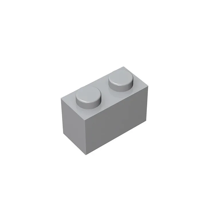 Gobricks GDS-532 Ziegel 1 x 2, ohne Bodenrohr, kompatibel mit Lego 3004 3065 35743, Kinder-DIY-Teilen