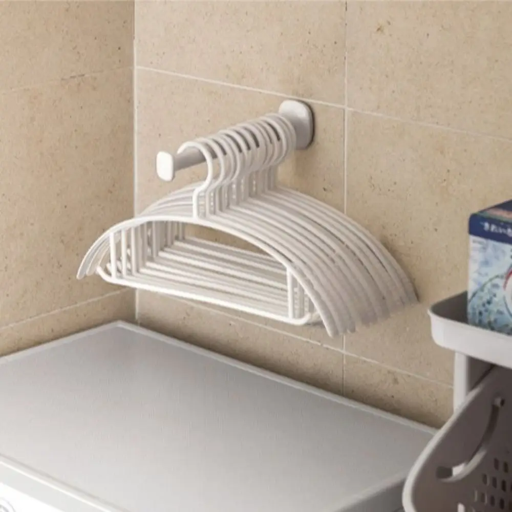 

Classic White Hanger Storage Rack Coat Hanger Wall Mount Expandable Drying Rack Single Solid Bath Towel Hooks Balcony