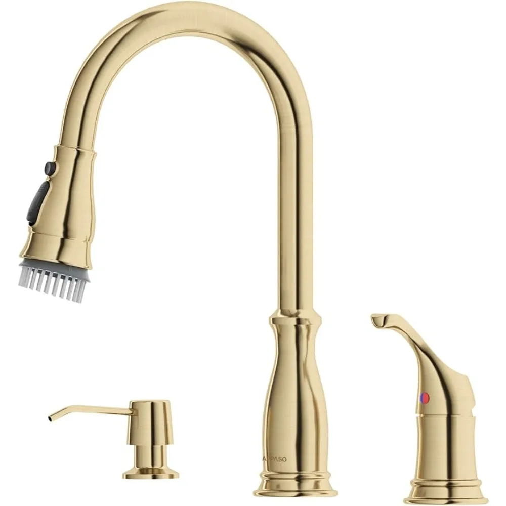 

Kitchen Faucet Mixer Solid Brass High Arc Modern Sink Faucets With Separate Handle for 2 or 3 Hole Sink Wall Tap Water Kit Home