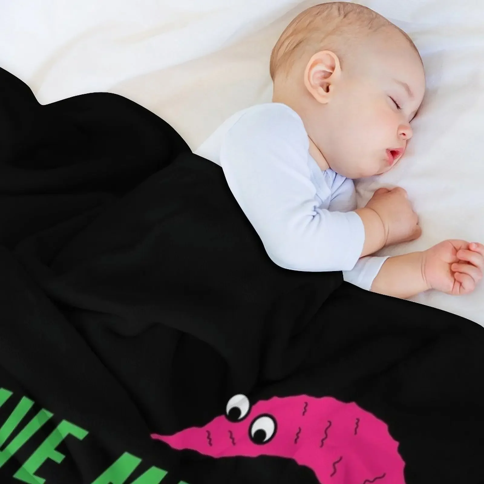 Give Me Your Kneecaps - worm on a string Throw Blanket Decorative Sofas Flannel Fabric Thermals For Travel Warm Blankets