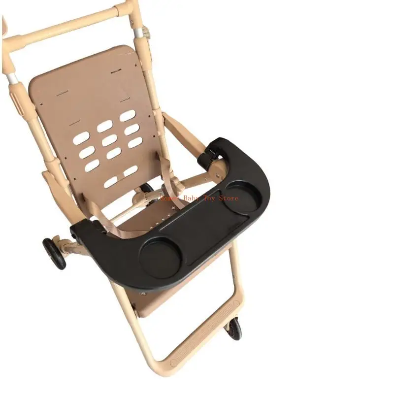 J0PF عربة اكسسوارات عربات الحليب زجاجة حامل الكأس عربات أطفال طاولة العشاء صينية طعام لوحة للوجبات الخفيفة والمشروبات #3