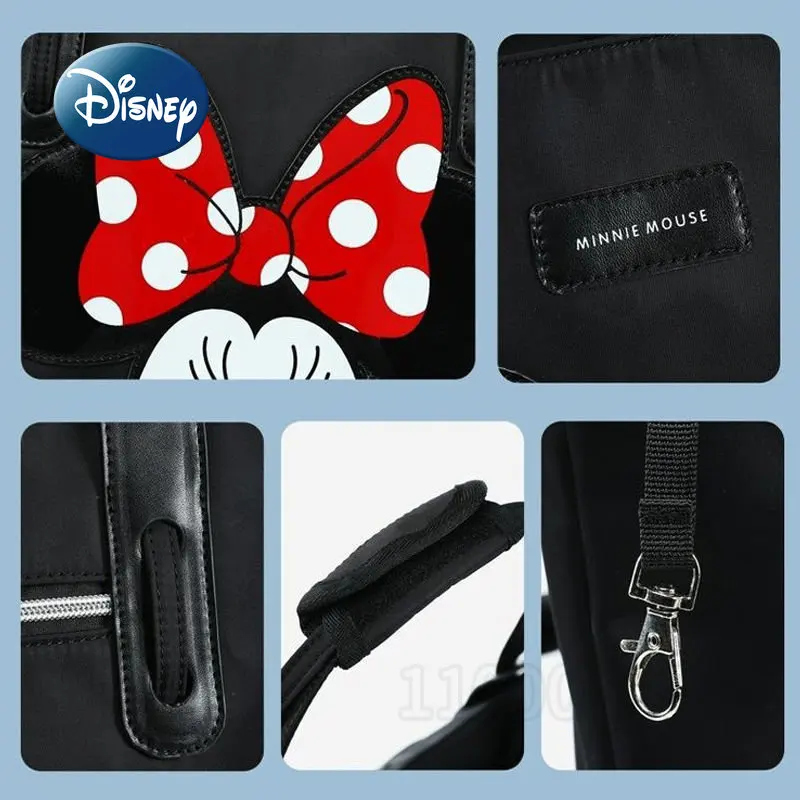 Disney-Mickey Saco De Fraldas Com Grande Capacidade, Bolsa De Bebê, Marca De Luxo, Alta Qualidade, Moda Dos Desenhos Animados, Original, Novo