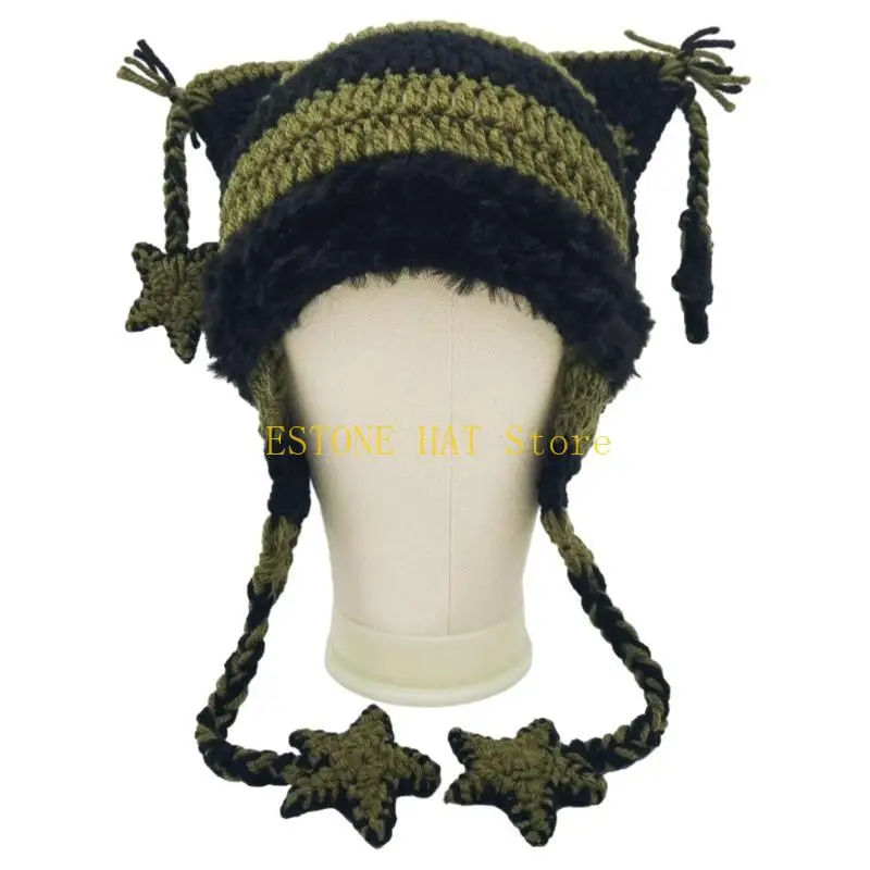 

49MF Крупногабаритная шляпа с котенком Новогодние украшения для Хэллоуина Праздничные выступления на сцене