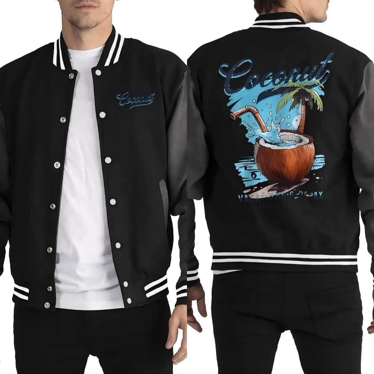 

Dogs And Humans High Five For Red Love Printing Men Baseball Uniform Sport Loose Jackets Autumn Clothes Hip Hop Streetwear