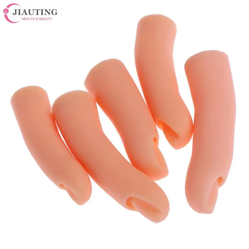 1/5Pc/set Plastic Fake Finger False Nail Tips Nail Art Trainer Practice Training Finger Model For Acrylic Gel Manicure SalonTool