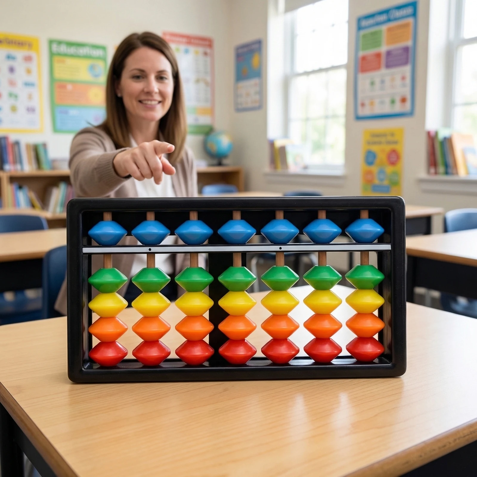 Digit Standard Abacus Soroban Portable Abacus Math Calculating Tool for Beginners Professionals Learning Training Aid