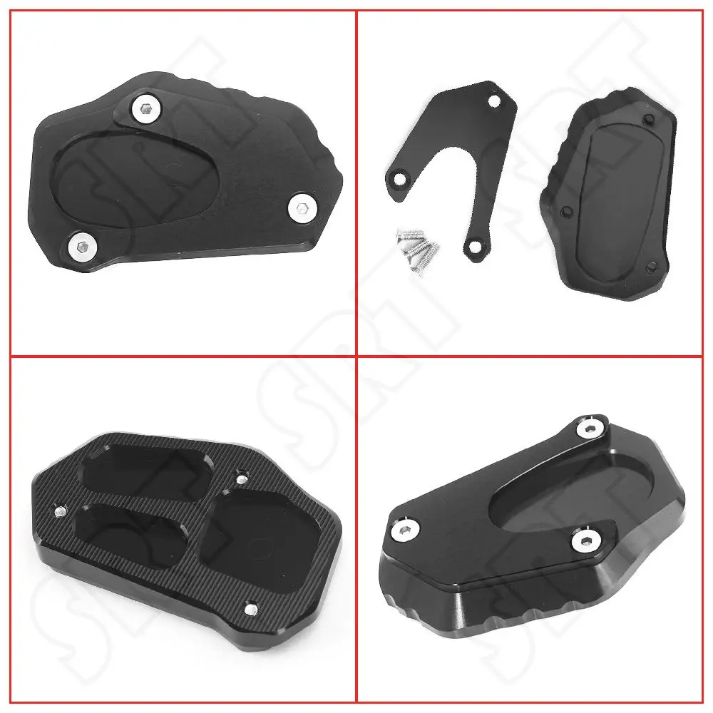 Apto para suzuki dl1050 xt v-strom 1050 dl 1050xt abs 2019-2023 suporte lateral da motocicleta extensor placa suporte de estacionamento almofada de extensão