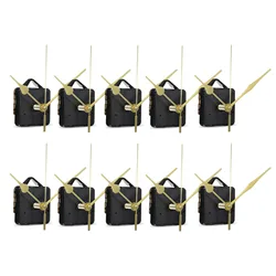 10pcs DIY movimento silencioso eixo mãos parede relógio quartzo movimento mecanismo de reparação ferramentas parte relógio kit