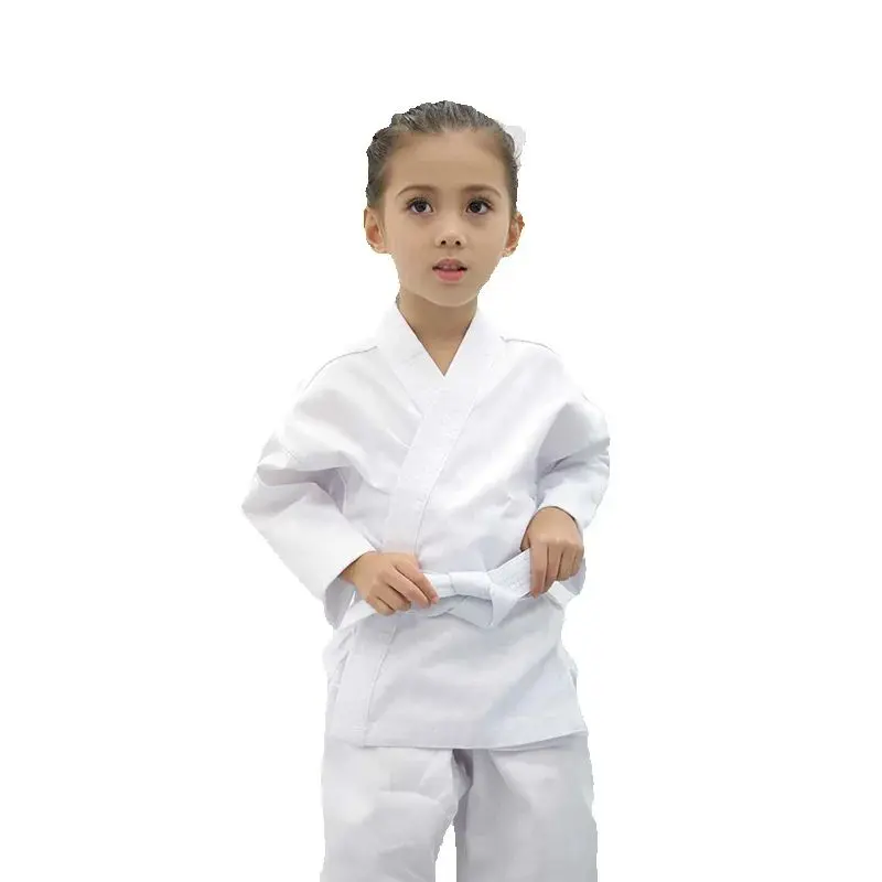 Children And Adults 100-170 Professional Karate Suit Set, Martial Arts Jujitsu Suit With Belt, White Karate Suit