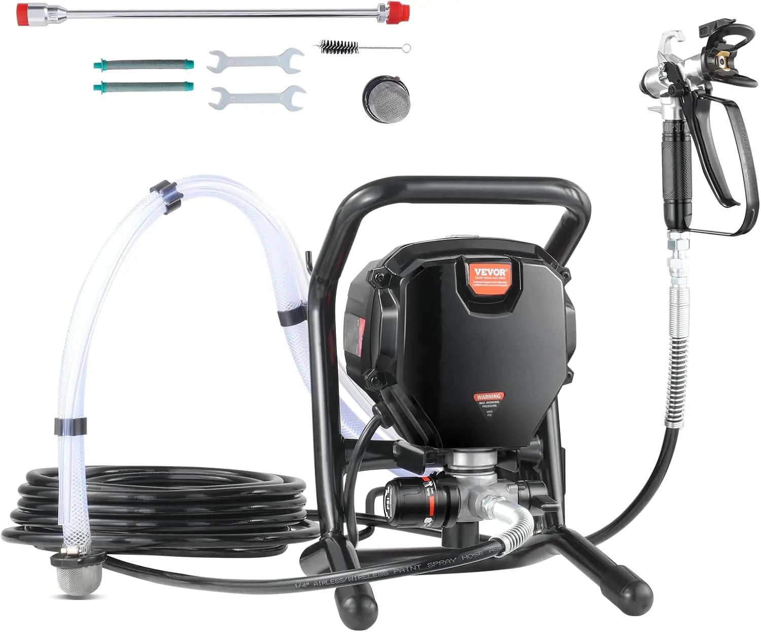 

750W Stand Airless Paint Sprayer, 3000PSI High Efficiency Electric Airless Sprayer, Fine and Even Painting Effect