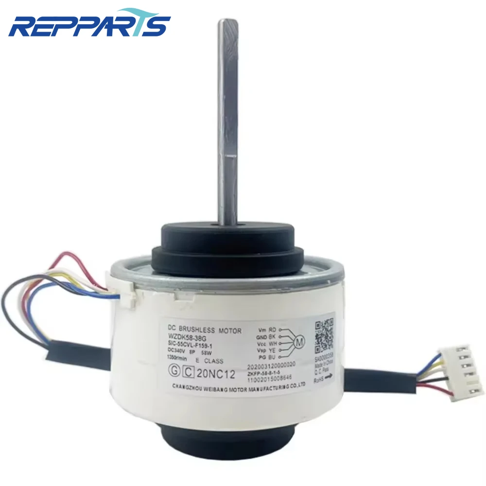 

New WZDK58-38G DC310V 58W 1350r/min SIC-55CVL-F159-1 Indoor Unit DC Fan Motor For Midea Air Conditioner Conditioning Parts