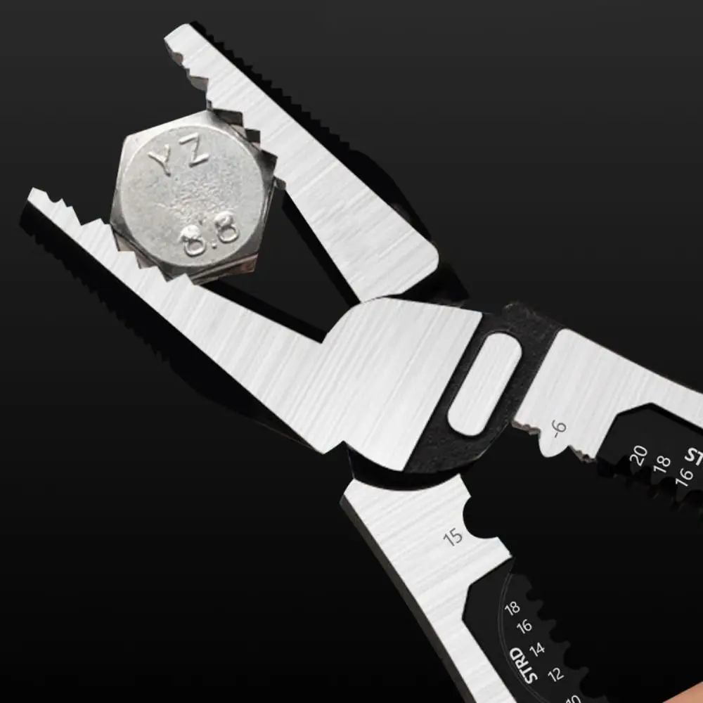 

Fast Cutting Wire Stripper Standard aperture Non-slip Electrician Crimpe Pliers Ergonomic Handle Alloy Wire Stripping Pliers