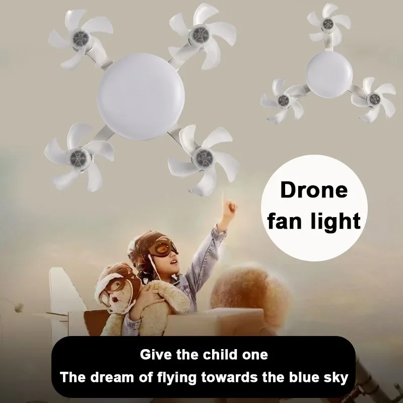 Modern Creative Low Floor DC Motor 50-60W Ceiling Lamp with Remote Control Simple Quiet Ceiling Fan with LED Lights Home Decor