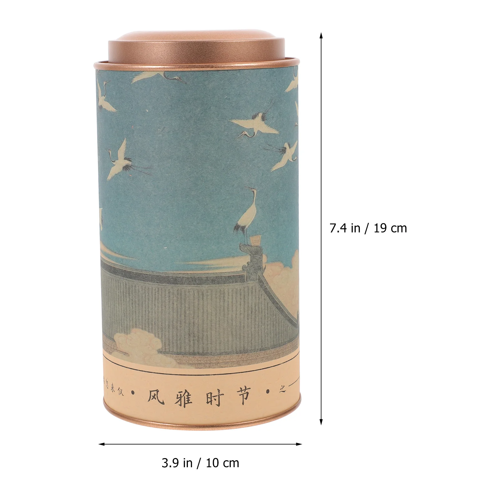 

2pcs Canister Tinplate Airtight Storage Cans For Leaves Coffee Beans Candy Salt Sugar Pepper Metal Container Wide Mouth