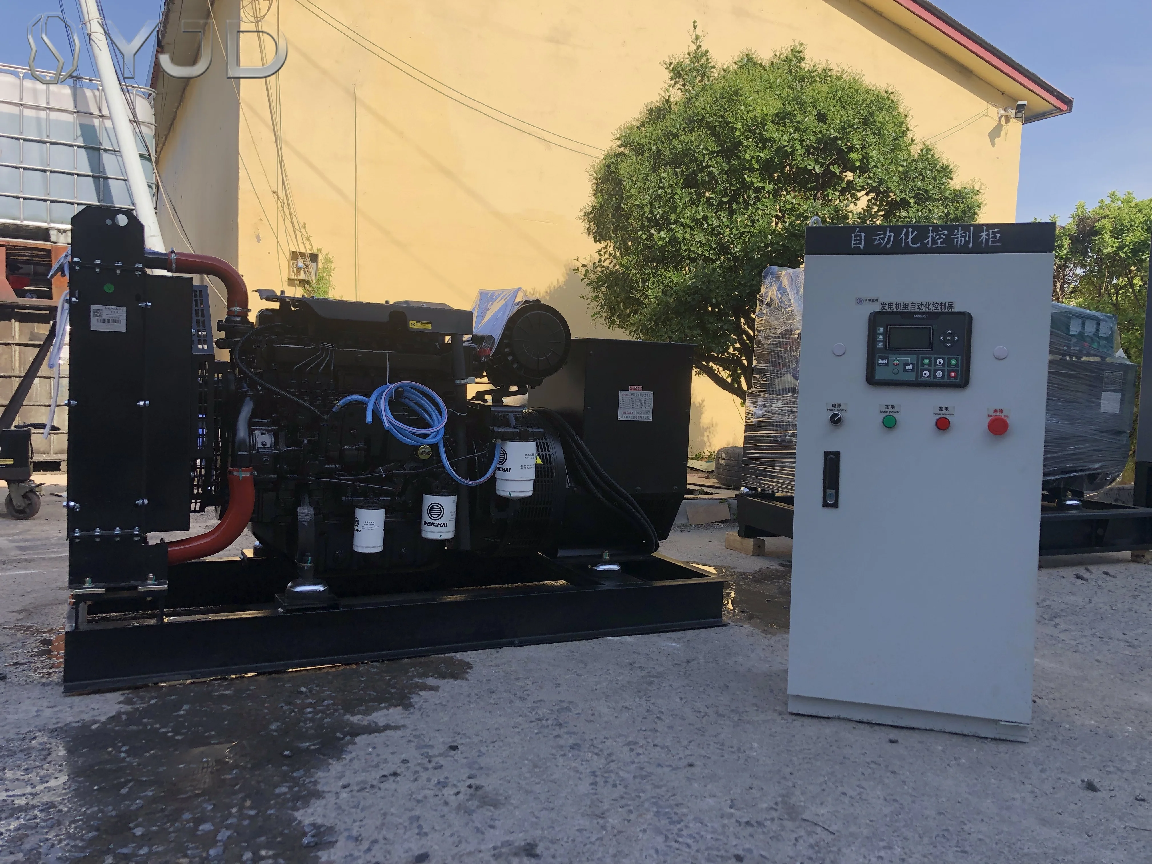 Wei-Chai WP4.1D66E200 66KW 80KVA Water Cooled Open Frame Auto Start ATS 50/60Hz 1800 RPM Single Phase AC Diesel Alternator