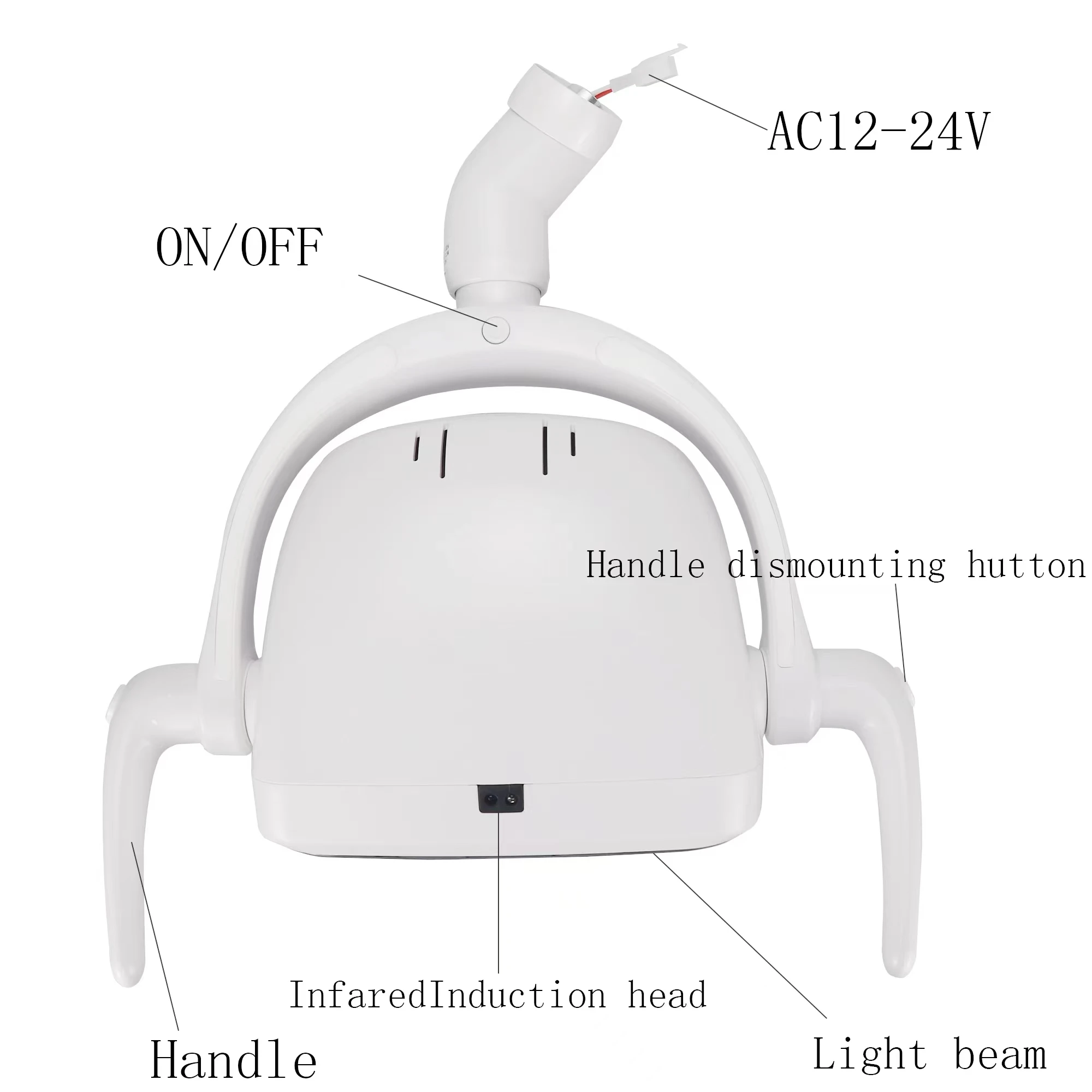 Lámpara LED para silla Dental, luz Oral para unidad de silla Dental, equipo Dental para clínica móvil, 6500K, 22000LM