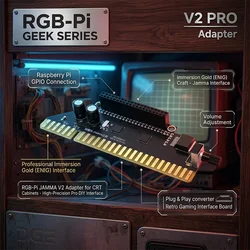 RGB-Pi to JAMMA Converter for Arcade Cabinets - DIY Pro Accessory with Immersion Gold Craft | RGB Pi JAMMA Retro Component