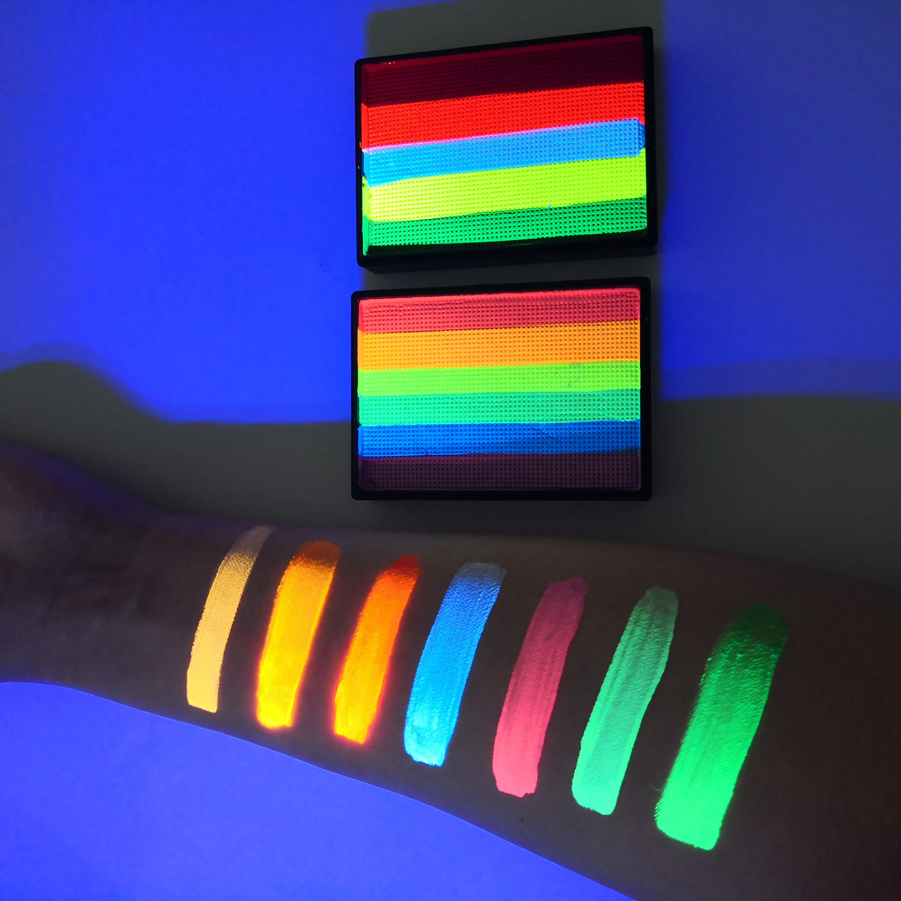 50g Water Activated Professional Face Paint Rainbow Split Cake Painting for Halloween Christmas Face Body Paint