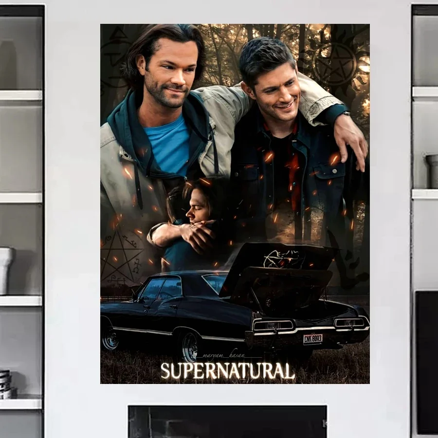 Supernatural TV series 5d Diamond Painting Kits Sam And Dean Brothers Winchester Full Cross Stitch Handcraft Mosaic Home Decor