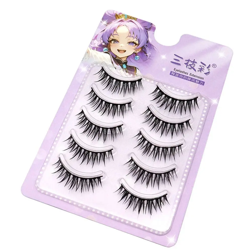 ดูเปียก Manga Lashes แต่งหน้าสไตล์ญี่ปุ่น Masquerade Party Eyelash Extension คอสเพลย์สร้างแต่งหน้าสวยขนตาปลอม