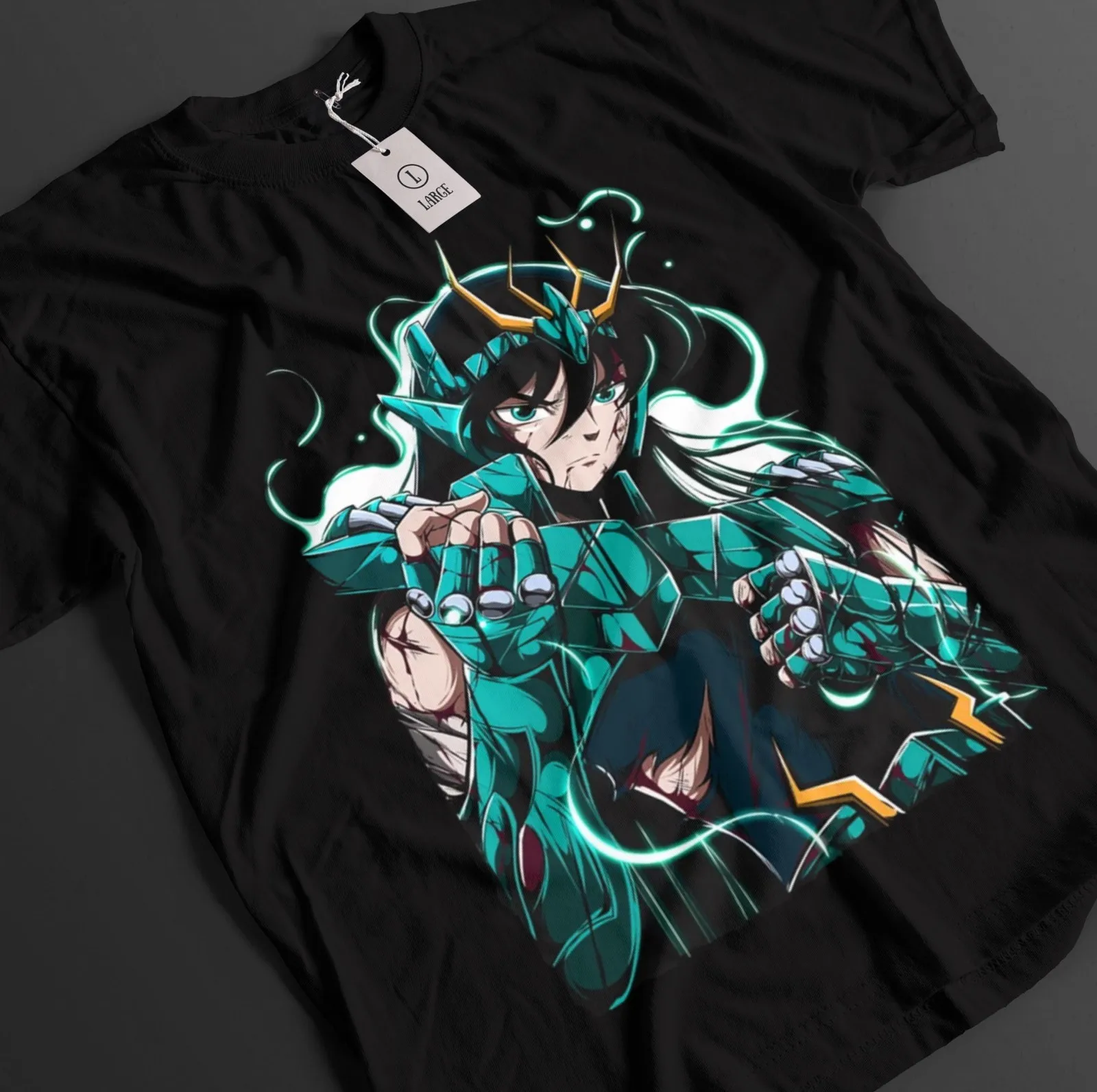 Saint Seiya Shirt Shiryu Tshirt Hyoga T-Shirt Shun Top Ikku Anime Graphic Tee