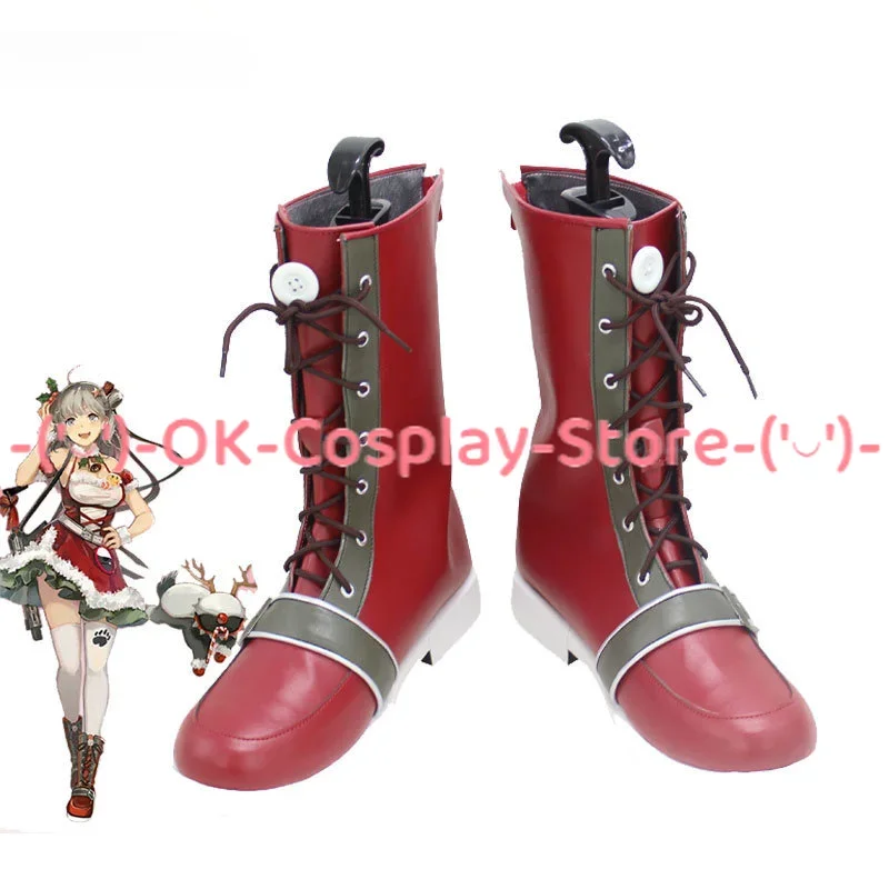 Honey Badger Cosplay Shoes Game Girls Frontline Project Cosplay Props PU Leather Shoes Halloween Boots Custom Made